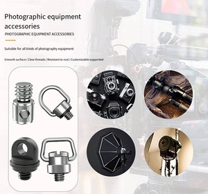 Vis de fixation rapide en gros pour mini-trépied avec anneau en D, vis de fixation pour rotule de trépied, vis de fixation cachée pour plaque QR, vis de caméra à filetage 1/4 D - Product Image 2