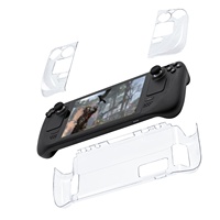 Coque de protection rigide en cristal transparente pour PC détachable pour accessoires de Console de jeu hôte de pont Steam