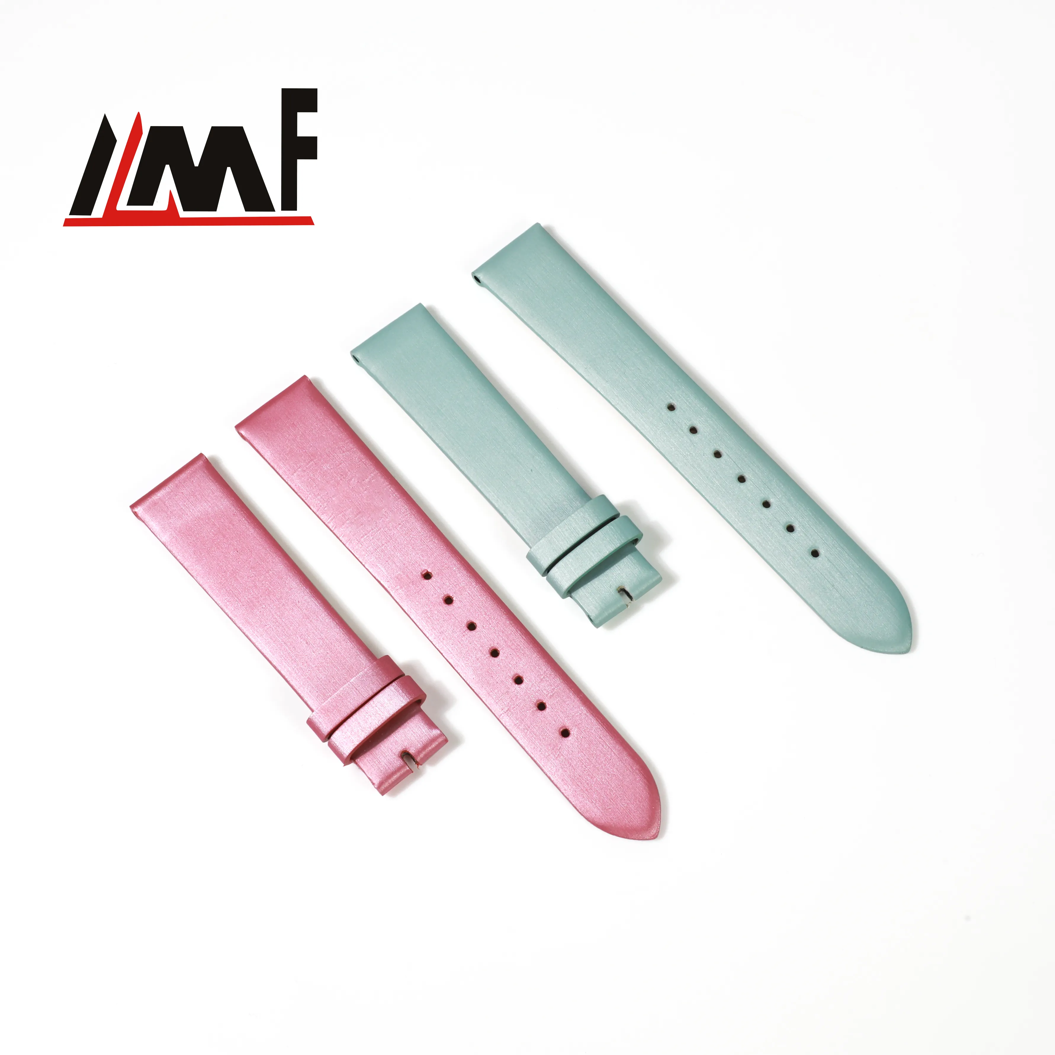 Pulseira de relógio para mulheres com forro de couro genuíno OEM e ODM com pulseira de couro com padrão de cetim escovado pulseiras para mulheres