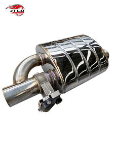 Высокопроизводительный 3-дюймовый электронный клапан 201 нержавеющая универсальная выхлопная мюфлер 76 мм выхлопная труба - Product Image 6