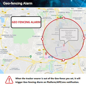 สร้อยข้อมือข้อเท้าล็อคกุญแจและซอฟต์แวร์ตรวจสอบสร้อยข้อมือ GPS Tracker สำหรับนักโทษ - Product Image 4