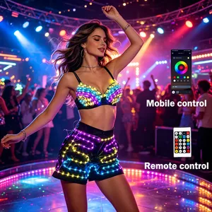 Ropa Interior Brillante para Colgar en el Cuello, Sexy y Colorida, con Luces Intermitentes, para Mujer, para Fiestas, Discotecas, Festivales, Actuaciones, Accesorios Divertidos - Product Image 4