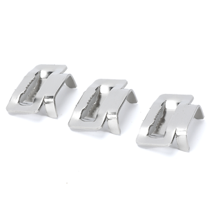 3/4 pollici in acciaio inox <span class=keywords><strong>fascette</strong></span> <span class=keywords><strong>per</strong></span> cavi in metallo stretta morsetto con denti rilasciabili bande di fibbie - Product Image 2