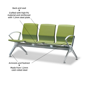Chaises de réception modernes personnalisées pour 234 personnes, pour aéroport, hôtel, hôpital, hall d'attente - Product Image 2