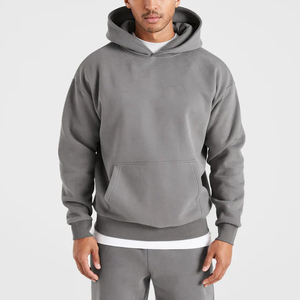 Wholesale OEM Custom Heavy Duty Loose Fit Hoodie Dropped Shoulder Casual Style <b>Men's</b> <b>Pullover</b> Hoodie Cotton 3D Embroidery Fleece - Product Image 1
