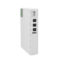 Mini UPS DC domestique 10400/16000mAh, sortie USB multi-tension, alimentation de secours au lithium pour routeur WiFi, modem, VOIP, caméra de sécurité