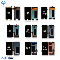 Écran LCD de Téléphone Mobile Original pour Samsung Galaxy S5 S6 S7 S8 S9 S10 S20 S21 Écran Tactile pour Samsung S22 S23 S24 S25 Ultra