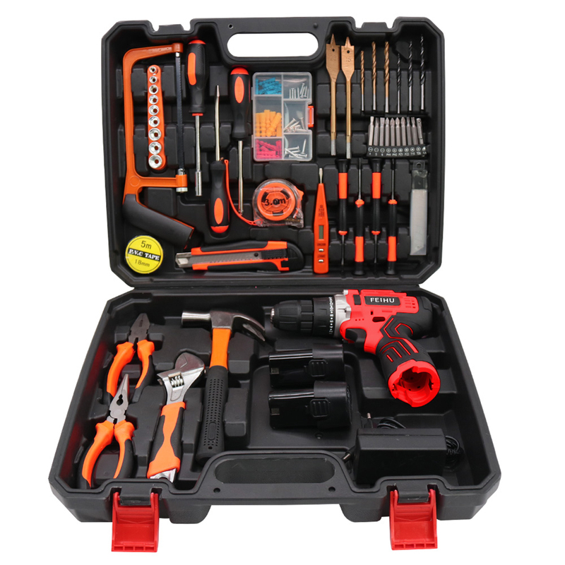 Feihu 108pcs Power Tool Box 21V