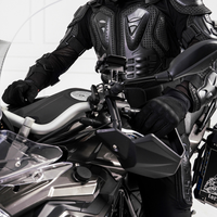 Combinaison de protection moto été en PE/PP, coque rigide anti-chute, veste et pantalon de moto, taille ajustable avec velcro, tout-terrain/route