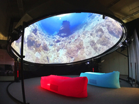 Fourniture de projecteur de cinéma dôme à projection intégrale, écran de couverture de dôme de planétarium, cinéma 360 degrés, tente de cinéma, projecteur de cinéma dôme Imax