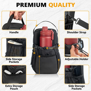 Sac de sport magnétique avec poche pour bouteille d'eau et compartiment pour téléphone, doté d'une bandoulière, idéal pour la gym, les sports et les voyages - Product Image 3