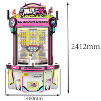 Machine à attraper les prix avec jackpot, 4 joueurs, à monnayeur, plateau tournant à prix, comptage intelligent des revenus pour centre de divertissement familial