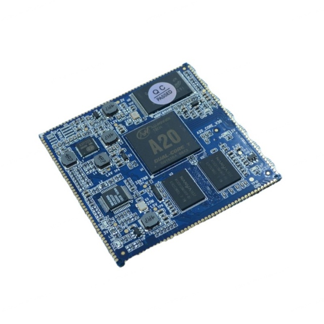 Open Source CORTEX-A7 Dual-core Development Board Stamp Hole 512M Memory Allwinner A20 Linux -40~+85C 61x61x5.4mm