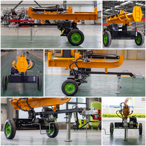 Trung Quốc Đường Sắt 15/25/35/45ton thủy lực gỗ <span class=keywords><strong>Splitter</strong></span> làm bằng thép carbon cao và động cơ xăng có thể chia gỗ theo chiều ngang - Product Image 6