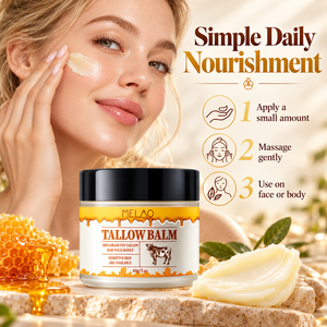 Bálsamo Emoliente de Sebo de Res y Miel para el Cuidado Facial Hidratante y Nutritivo Natural, Reparación de la Barrera Cutánea para Piel Sensible, Uso Diario - Product Image 5