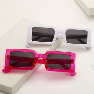 Nuevas gafas de sol con montura cuadrada UV400, montura completa, unisex, estilo retro, moda de verano 2021, talla para adultos 8801-B5 - Product Image 2