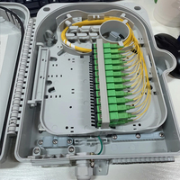 Unionfiber Outdoor IP65 Nap Box Caja de distribución de fibra de 24 puertos Caja FDB 24 Core Caja de terminales montada en la pared