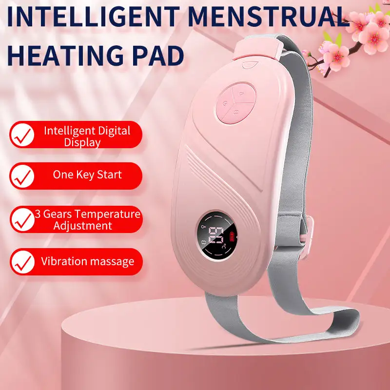 Cramp Care Graphene Thermal Pad Waist Heating Belt Rechargeable Cordless Heating Pad For Menstrual Cramp