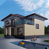 Vente en gros, Structure de haute qualité, maisons de Villa modernes en acier léger de luxe
