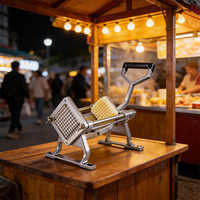 Commerciële gemotoriseerde friet snijmachine, gestandaardiseerde ketenrestaurantkwaliteit, 304 YYHB, capaciteit 10kg/uur