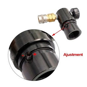Regolatore di Pressione dell'Aria <span class=keywords><strong>HPA</strong></span> Paintball MR GEN2 Pressione di Uscita 40-200 PSI con Attacco US, Tubo e Manometro 300 PSI - Product Image 4