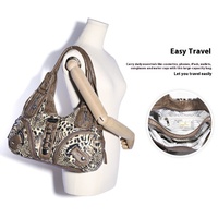 Femmes nouvelle mode transfrontalière épaule aisselle sac de messager imprimé léopard sac à main fermeture éclair étanche dames Style en gros