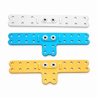 Plaque de jonction droite, plaque de raccordement plate, plaque de connexion pour kit robot, aluminium anodisé, sur mesure OEM