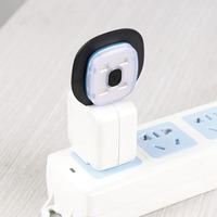 Module de lumière LED rechargeable par USB à quatre LED, boîtier en plastique de remplacement pour lampe frontale intégrée au bonnet, idéal pour le camping, la pêche et la course à pied