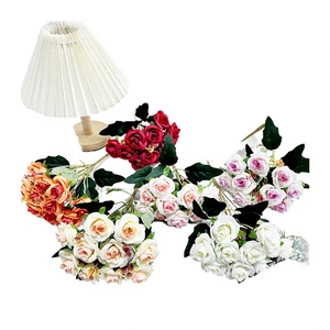 Bouquet Artificiel de 10 Roses Eucalyptus en Soie, Fleurs de Mer, Fait Main, Réaliste, Doux, Polyvalent, Moderne, Économique pour la Maison et les Fêtes - Product Image 2