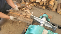 Fendeuse de bûches à moteur diesel Minglun, largement utilisée, capacité élevée de 500-1000 kg/h, moteur 4 kW, multi-tension pour le fendage du bois de chauffage