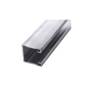 중국 제조업체 슬롯 아연 도금 스틸 가이드 레일 솔리드 Unistrut C 채널