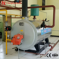 Chaudière à eau chaude horizontale au gaz ou au diesel à faible pression, haute efficacité, performances fiables, 0,7-7 MW, pour usage hôtelier