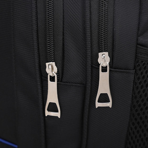 Laptop <b>Backpack</b> Black Oxford Cloth Water Resistant Unisex College Commute Travel Bag <b>With</b> Laptop <b>Compartment</b> - Product Image 3