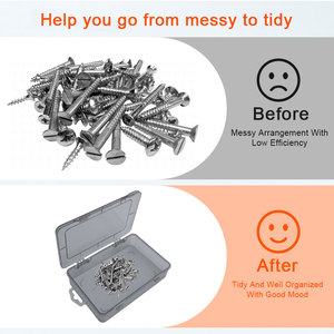 Chất Lượng Cao Hình Chữ Nhật Hiện Đại Nhựa Thủ Công Mỹ Nghệ Không Thấm Nước Lớn Đa Mục Đích Đồ Chơi Xây Dựng Khối Thẻ Lưu Trữ Hộp - Product Image 4