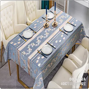 Waterproof Non-Slip Eco-friendly Pvc Protector Office Tablecloth Table Cover