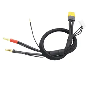 Прямая продажа с завода, зарядный кабель для аккумулятора 12AWG 4,0 мм 2,00 мм банановый штекер XT60 400 мм