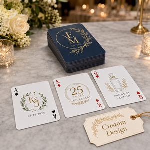 Carte da Gioco Personalizzate di Lusso Stampate su Foglio di PVC di Dimensioni Standard con Rivestimento in Tic per Poker e Giochi Completi - Product Image 2