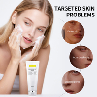 Nettoyant en gel GMPC pour marque privée, anti-imperfections, à l'huile d'arbre à thé, au betaine et au salicylate, exfoliant et apaisant, prêt pour MoCRA