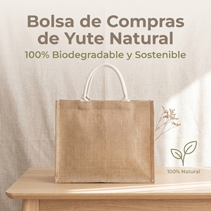 Bolsa de Yute Resistente para Actividades al Aire Libre, Diseño Práctico para Picnic y Paseos en la Playa, Personalizable con Marca - Product Image 1