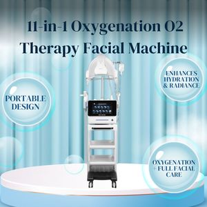 Appareil de beauté portable 11 en 1 pour l'oxygénation, la thérapie à l'oxygène, le soin du visage, le jet de peau, le peeling - Product Image 1
