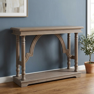 Luxury Solid Wood <b>Narrow</b> <b>Console</b> <b>Table</b> with Antique Finish and Traditional Hand-Carved Artwork for Living Room Bedroom Decor - Product Image 3