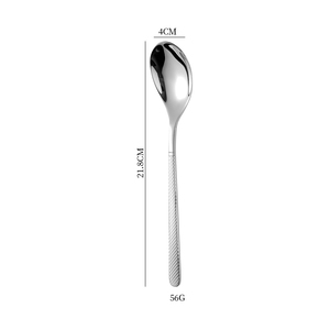 Couteau à steak, fourchette et cuillère à soupe ronde en acier inoxydable 304 à motif martelé, pour la maison, l'hôtel, la vente transfrontalière, fourchette à <span class=keywords><strong>salade</strong></span>, cuillère à légumes - Product Image 5