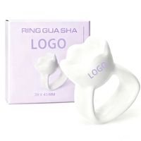 Anneau en céramique personnalisé avec logo, Gua Sha coréen, outils de massage pour le visage, multi-usages, lifting du visage et du corps, drainage lymphatique musculaire