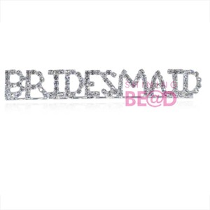 Mode lettres épinglette mère du marié nom personnalisé mot/lettre grand-mère <span class=keywords><strong>de</strong></span> la mariée cristal strass broches broche - Product Image 2