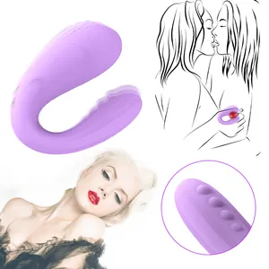 Wireless Remote Control U Shaped Perfect Size Vibrating Massager Rechargeable Wearable Couple Vibrator