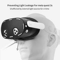 Nouveauté Haute Qualité Confortable Q3S VR Accessoires Casque De Protection Visage Masque Pad Silicone Couverture Kit Pour Meta Quest 3S