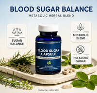 Capsules de soutien glycémique pour le bien-être quotidien des hommes et des femmes – Routine de santé pour le métabolisme du glucose