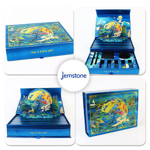 Fournisseurs expérimentés Matériaux écologiques Couvercle et boîte de base Boîte d'emballage cadeau kraft Boîte de papier d'art - Product Image 6