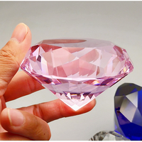 Bestseller 80 60mm 2,36 Zoll Kristall-Diamant Hochzeitsgeschenke Tischdekoration Briefbeschwerer Kundensouvenir Weihnachts-Heimdekoration