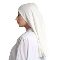 Foulard polyvalent en coton soyeux Glory, bonnet de base respirant et élégant de couleur unie haut de gamme